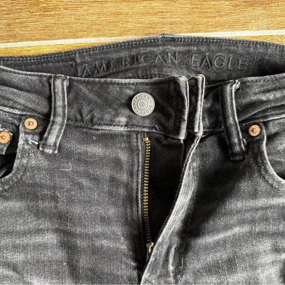American Eagle AE AirFlex Patched Slim Skinny Straight Jean Style #: 6209 30/30 - Picture 9 of 14